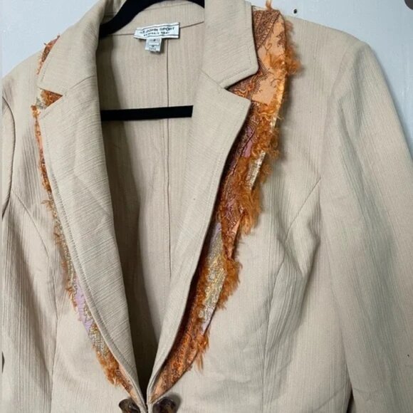 ST. JOHN SPORT by MARIE GRAY Cotton Blend Blazer - Picture 7 of 8